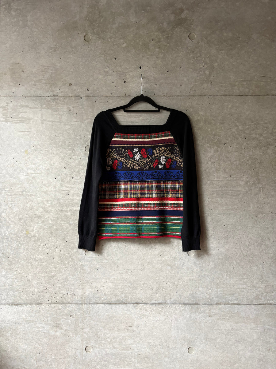 Women's Reconstructed Pattern Gilet, back view