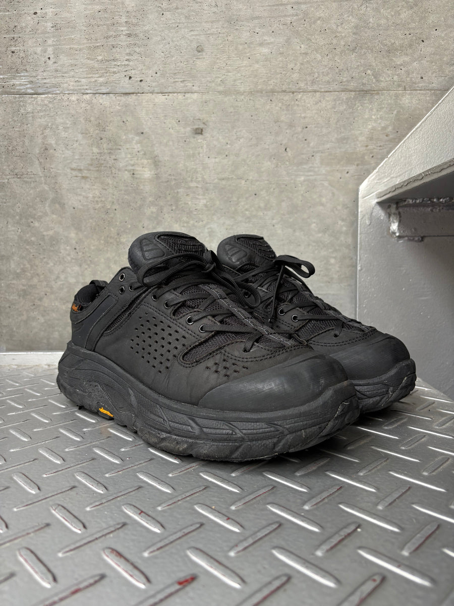 x Engineered Garments Black Tor Ultra Low Sneakers, back view