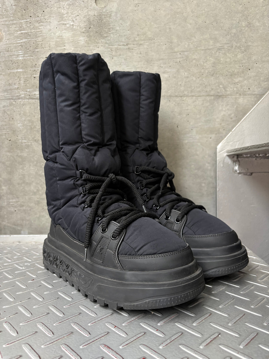 Monogram Puffer Boots, back view