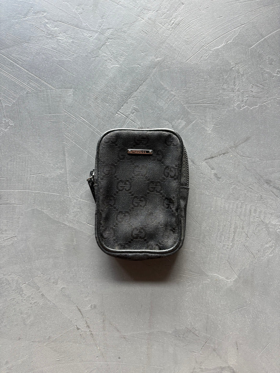 Canvas Cotton Black Monogram Cigarette Pouch