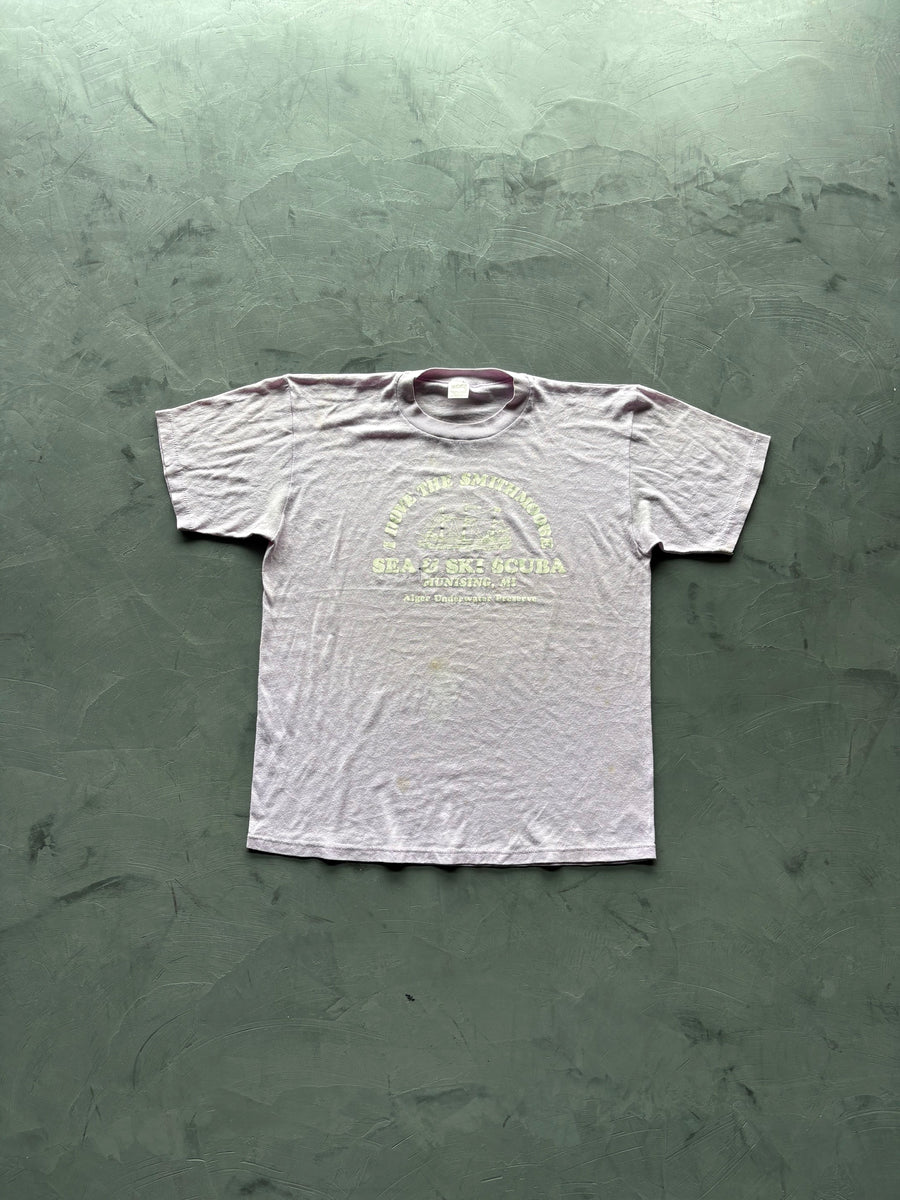 Graphic "Sea & Ski Scuba" Purple T-Shirt