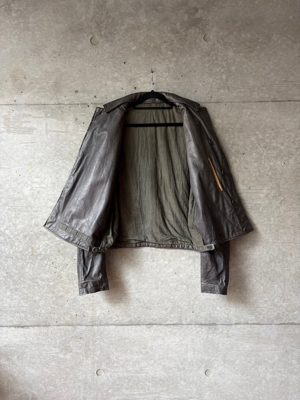 Carpe Diem Dark Grey Light Leather Jacket