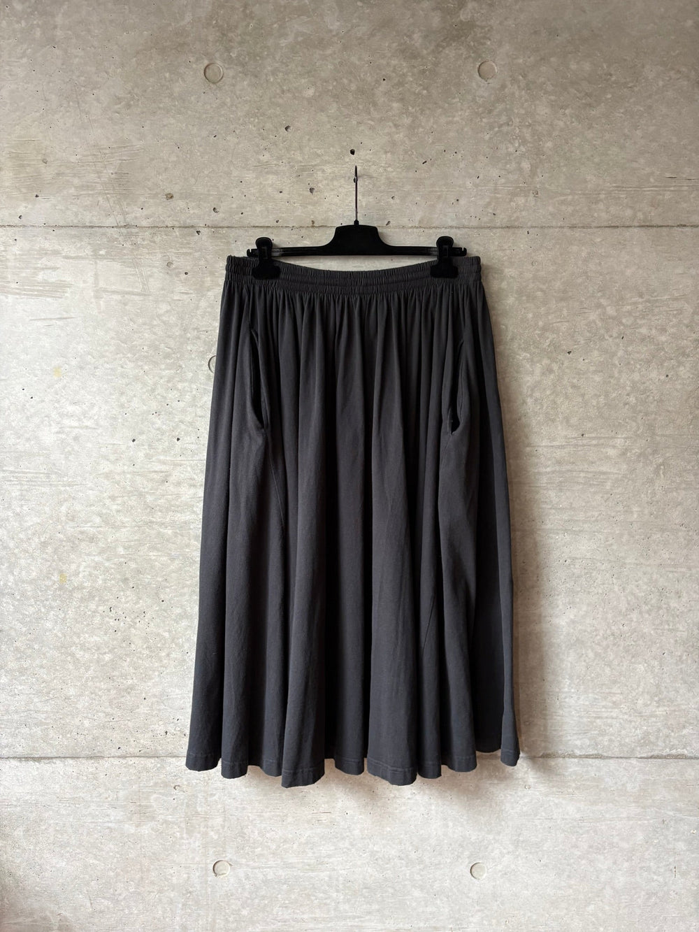 Balenciaga Distressed Pleated Cotton Skirt