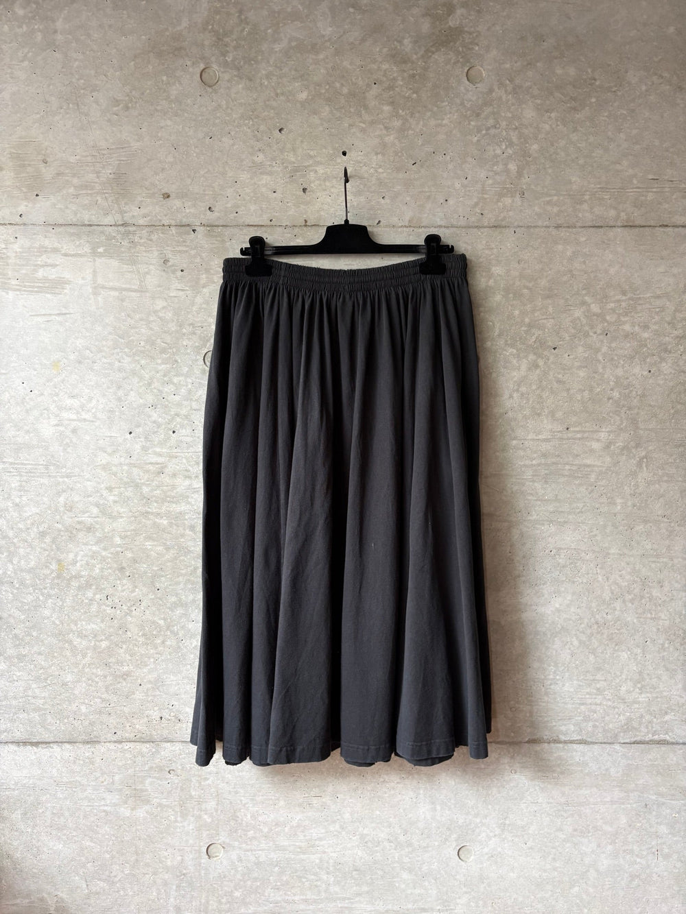 Balenciaga Distressed Pleated Cotton Skirt