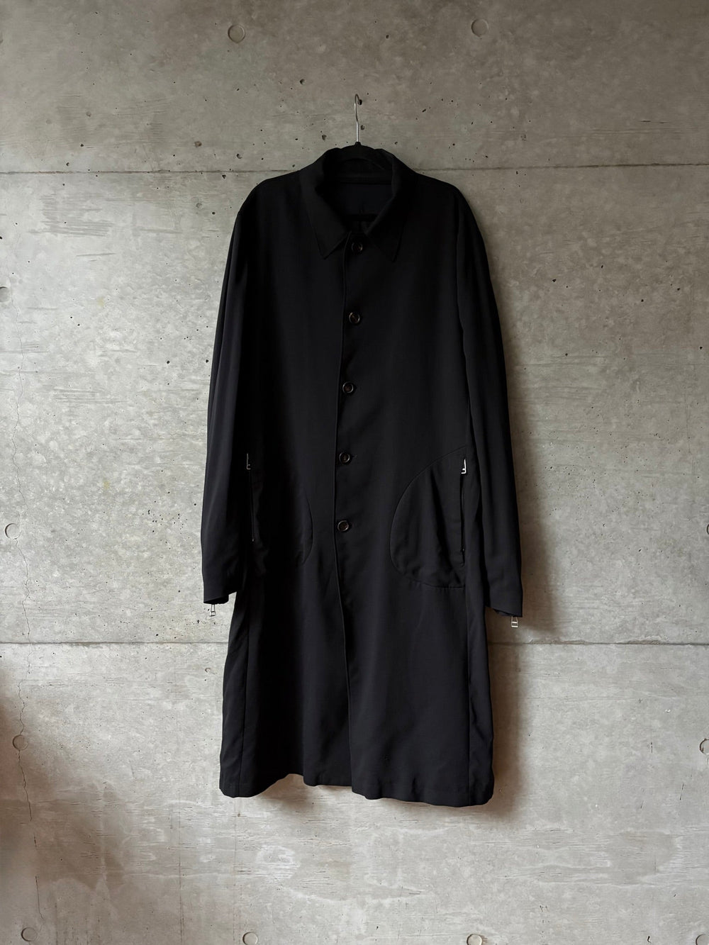 A Moment In Focus Wool Gabardine Long Coat