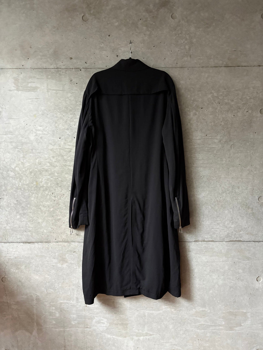 A Moment In Focus Wool Gabardine Long Coat