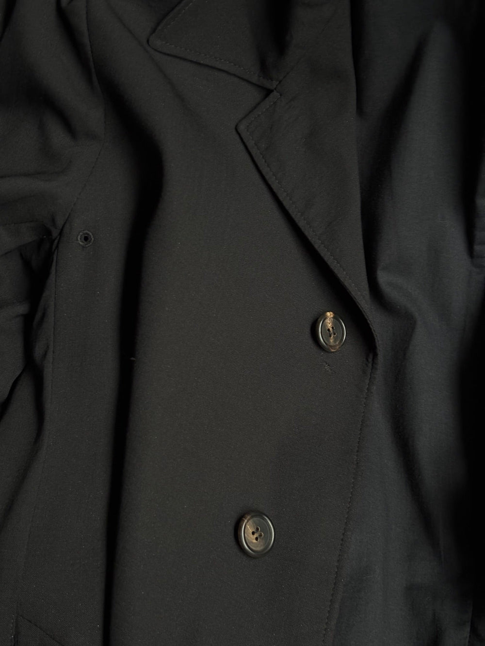 A Moment In Focus Wool Gabardine Long Coat