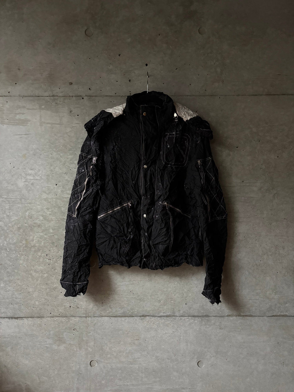 Kanghyuk Wrinkled Airbag Aviator Jacket