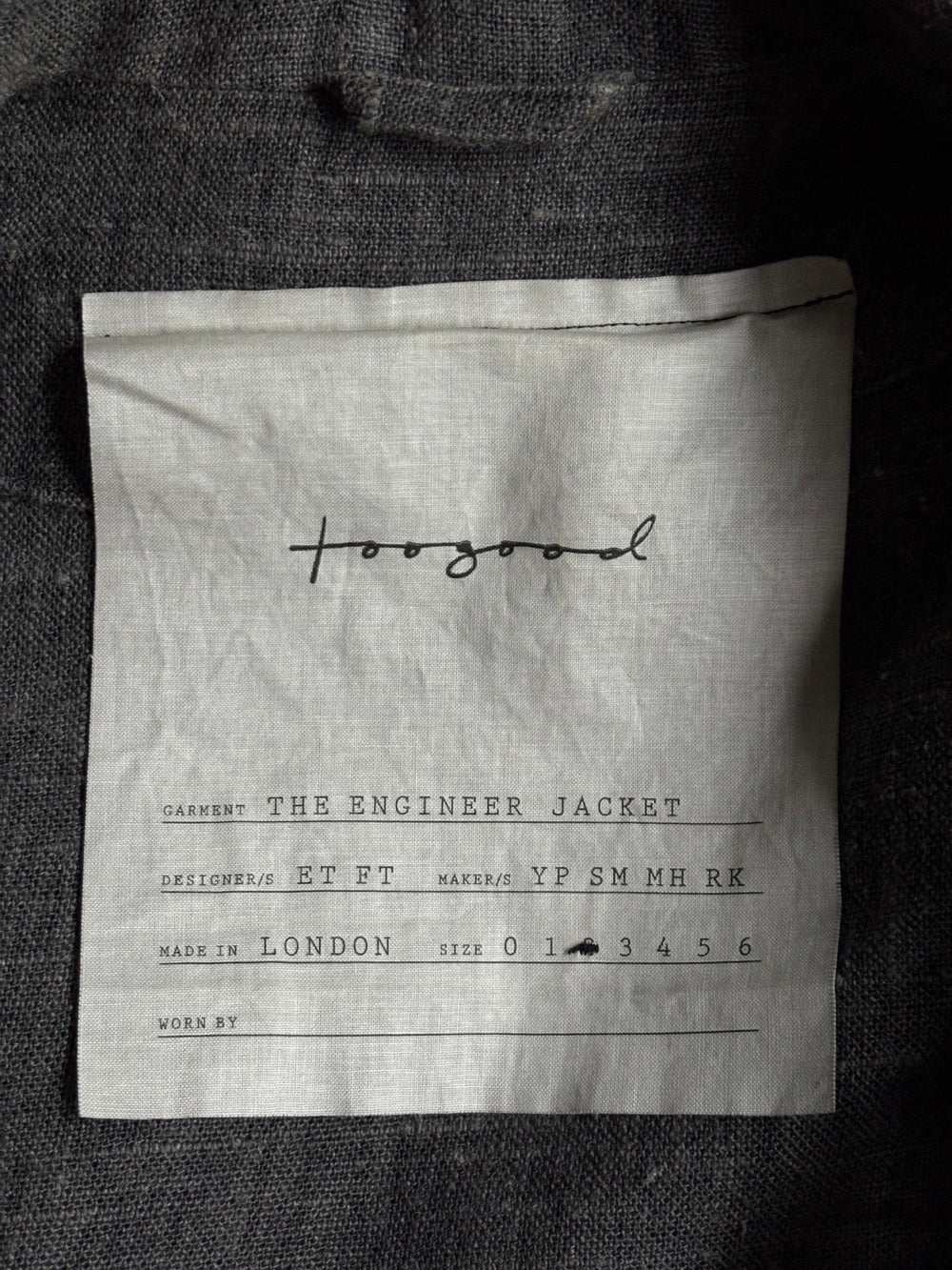 TooGood Engineer Linen Jacket