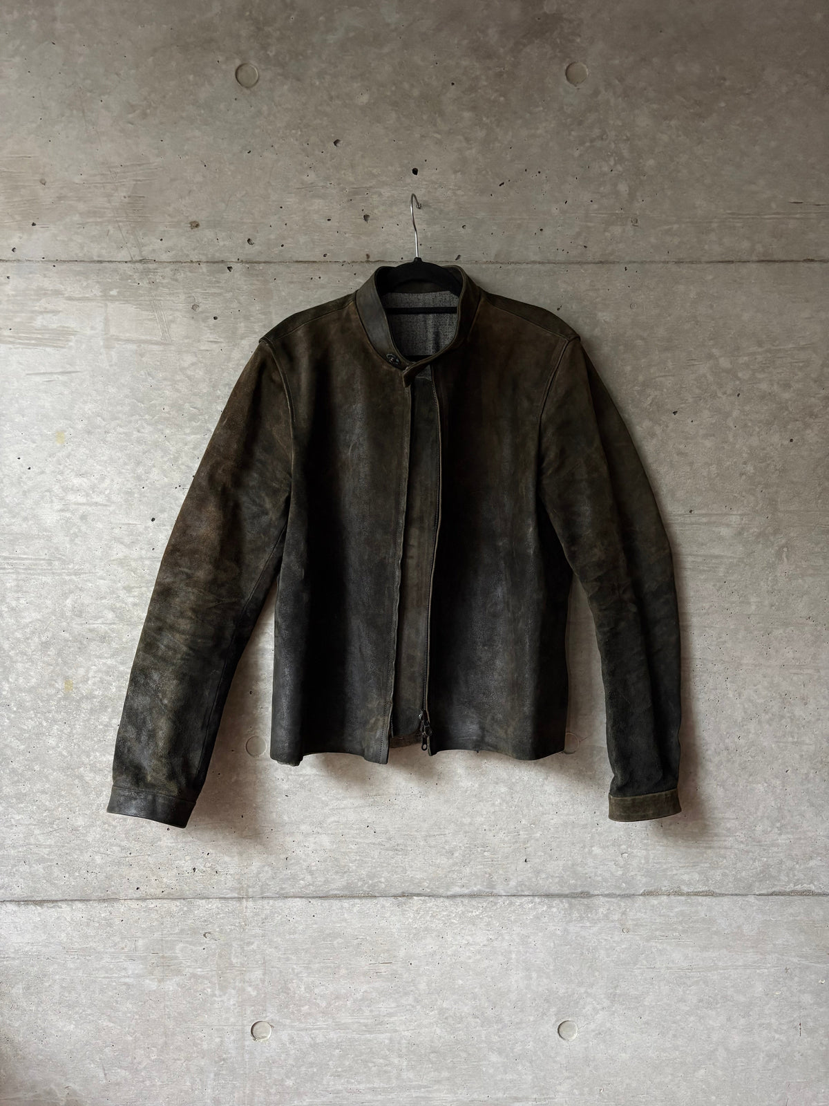 Horse Leather Brown Biker Jacket