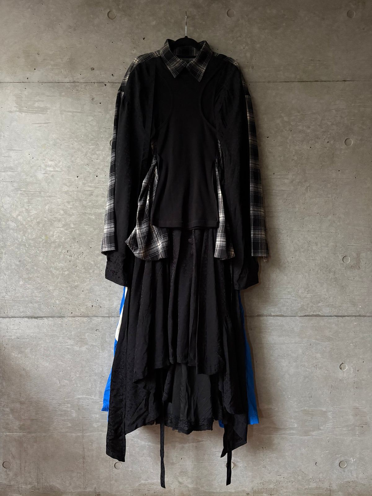 Patched Layered Dress