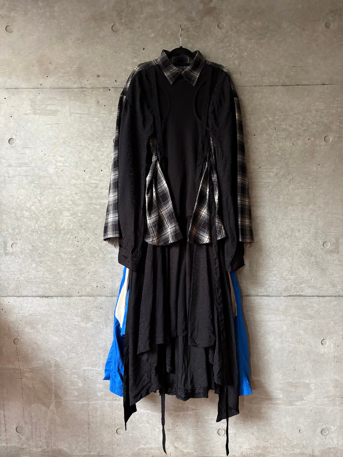 Patched Layered Dress