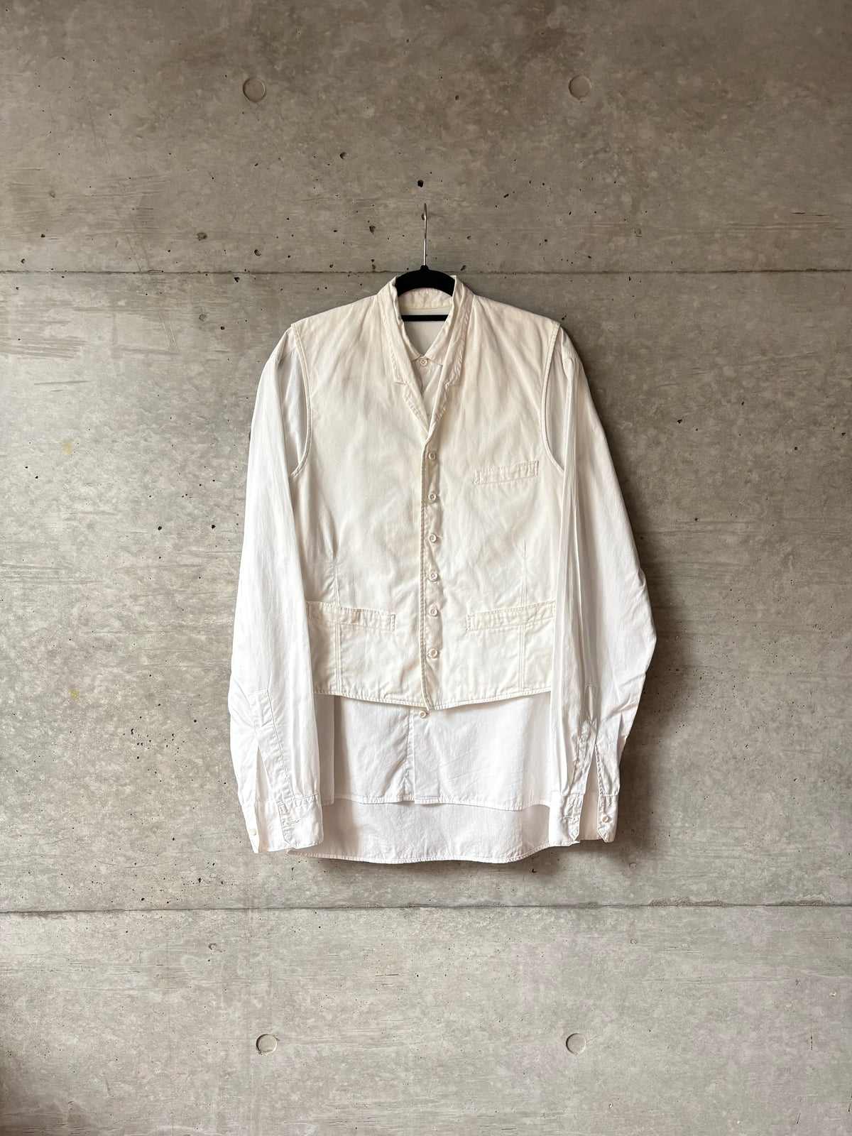 White Cotton L/S Shirt