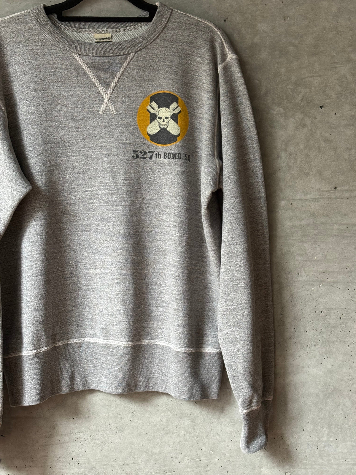 Grey Army Print Sweatshirt