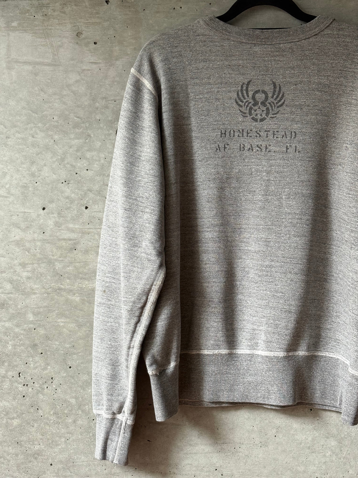 Grey Army Print Sweatshirt