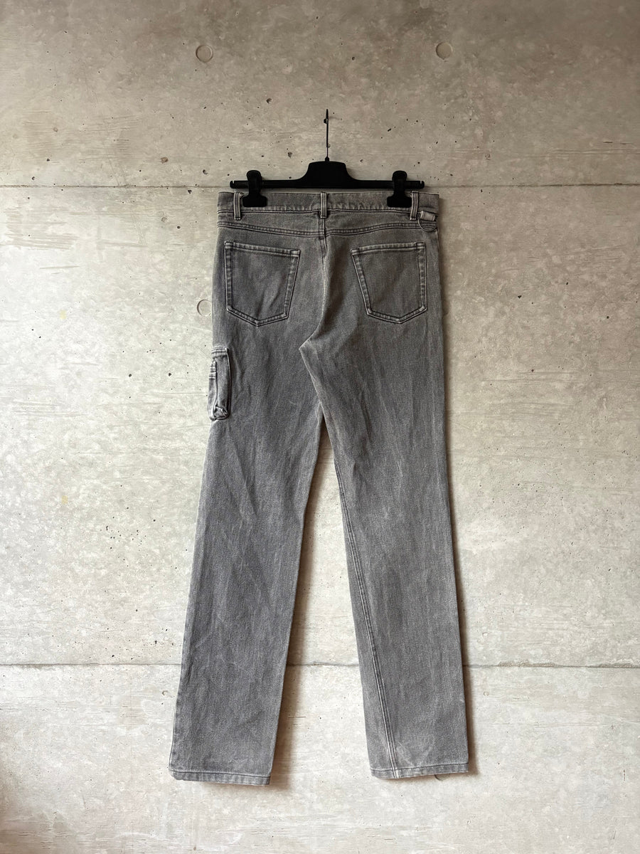 AW04 "Waves" MA-1 Denim Pants, back view