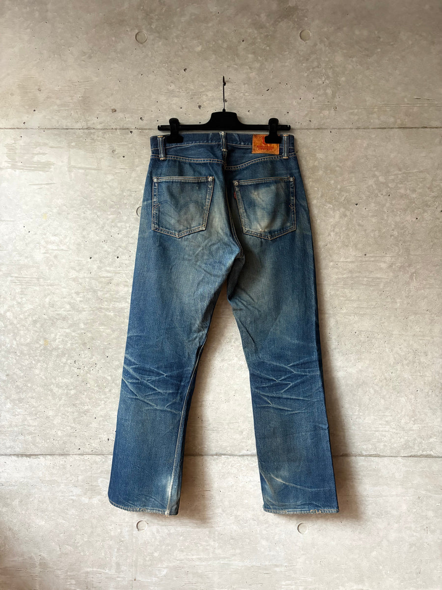 Distressed Denim Pants, back view