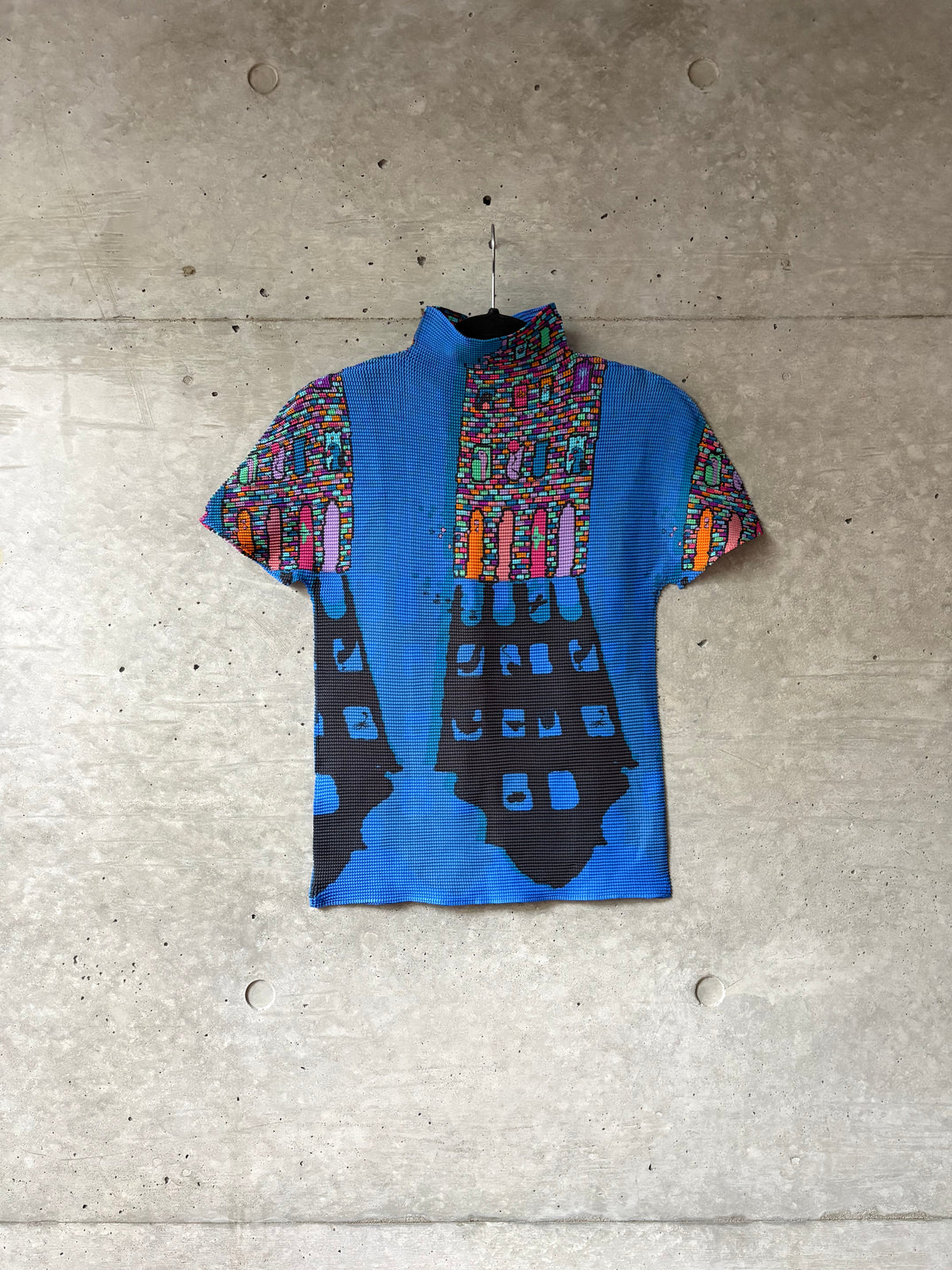 Women's Blue Printed Top