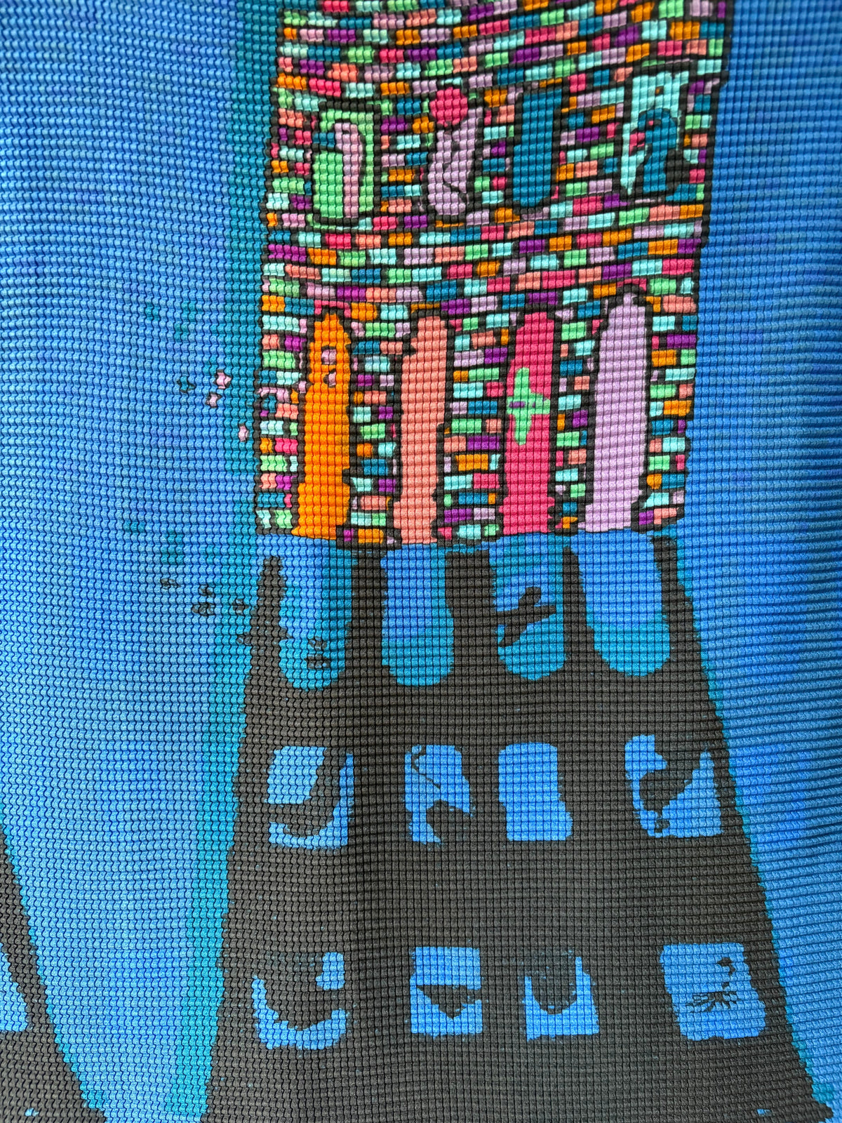 Women's Blue Printed Top