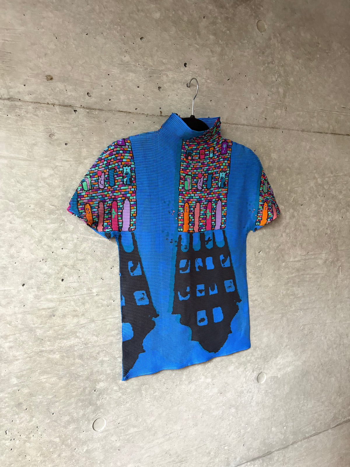 Women's Blue Printed Top