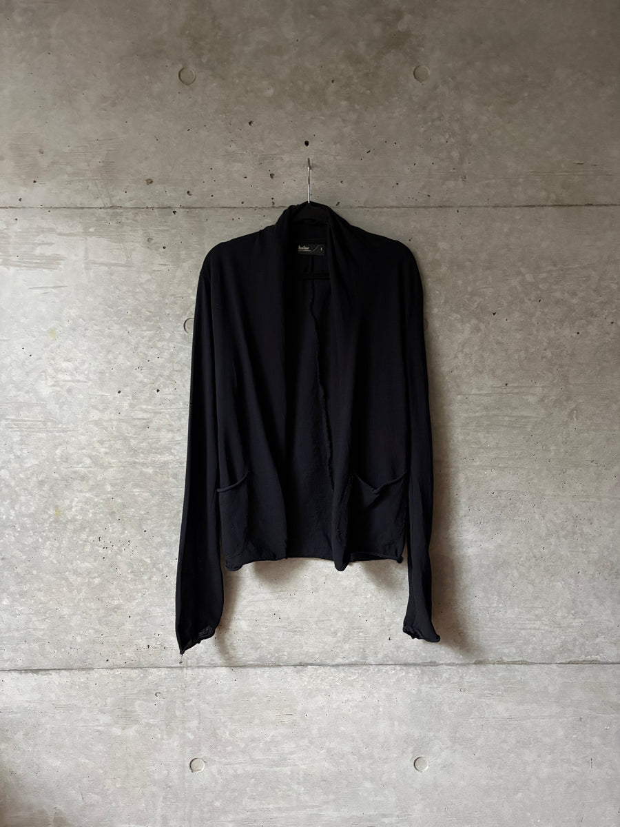 Wool Thin Black Cardigan