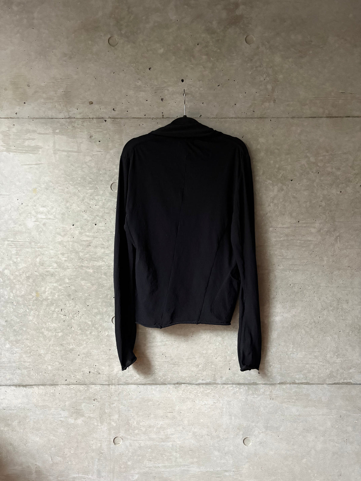 Wool Thin Black Cardigan
