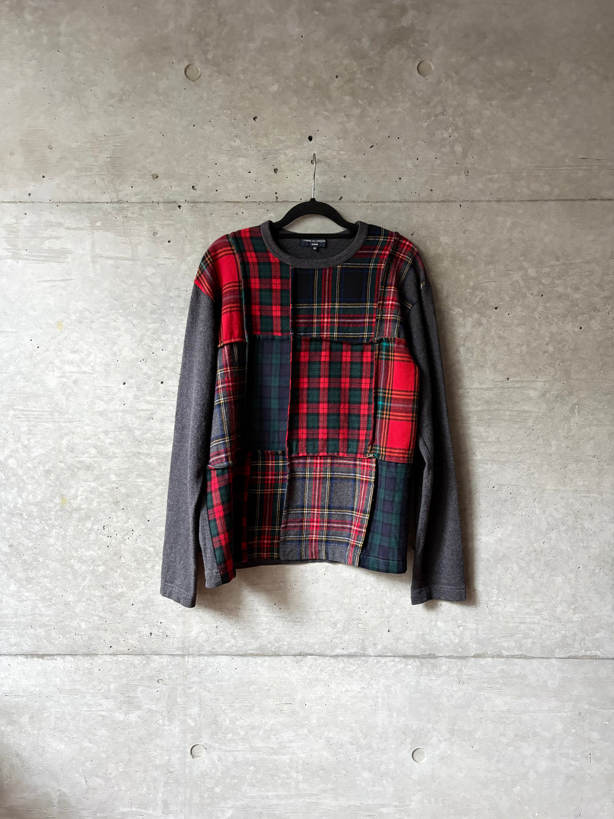 Reconstructed Tartan Knit Sweater