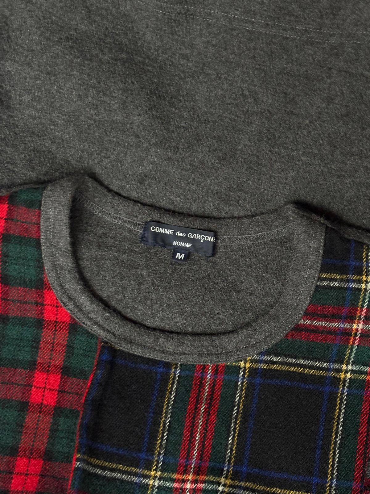 Reconstructed Tartan Knit Sweater
