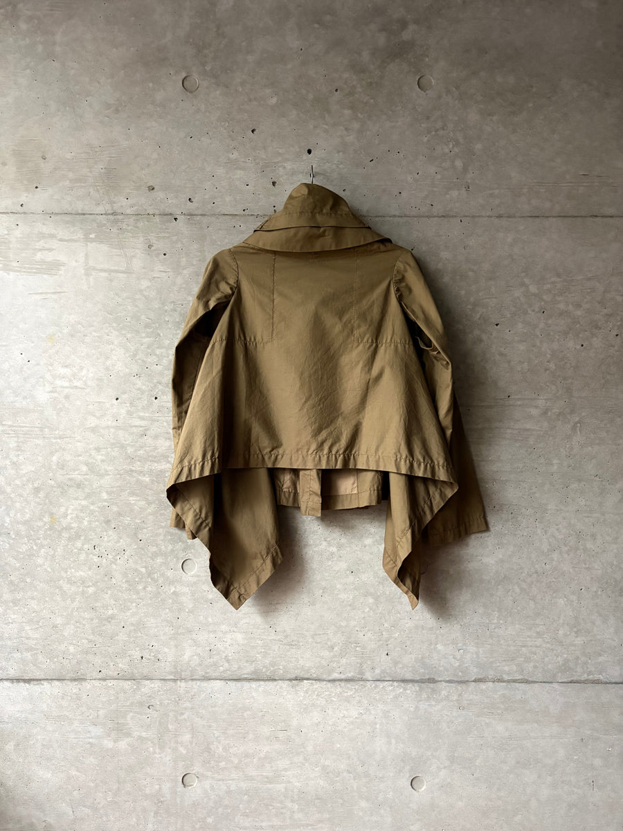 Khaki Cotton Jacket, back view