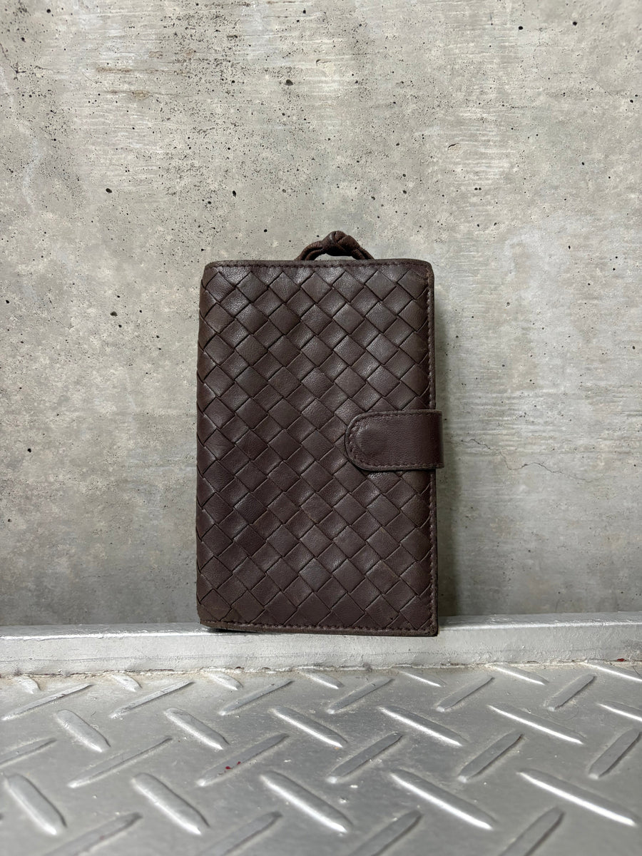 Intrecciato Brown Wallet