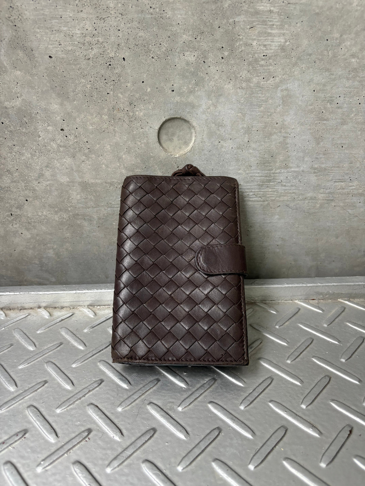 Intrecciato Brown Wallet