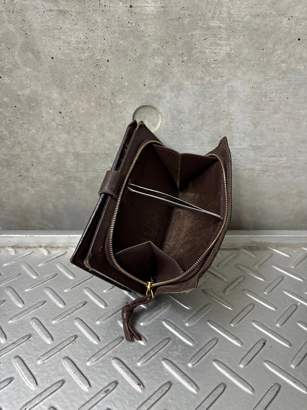 Intrecciato Brown Wallet