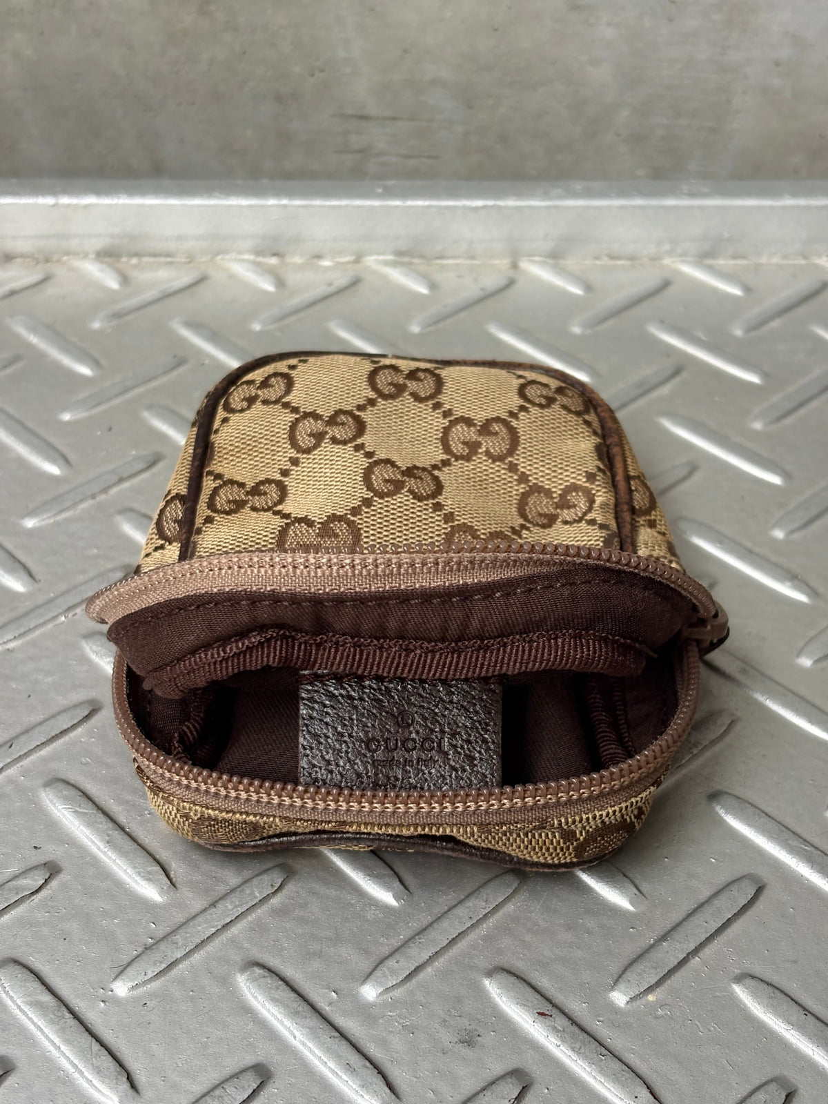Canvas Cotton Beige Monogram Cigarette Pouch