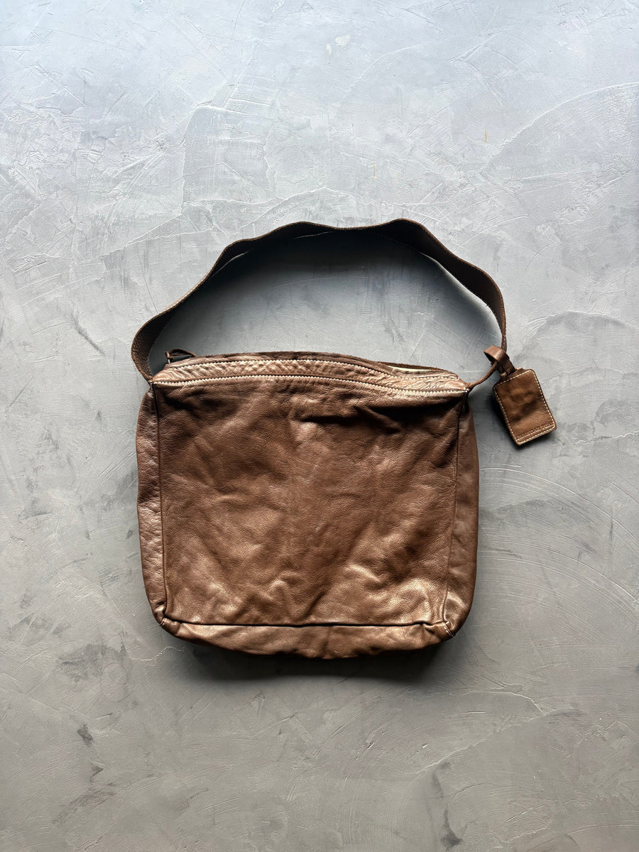 Brown Leather Shoulder Bag