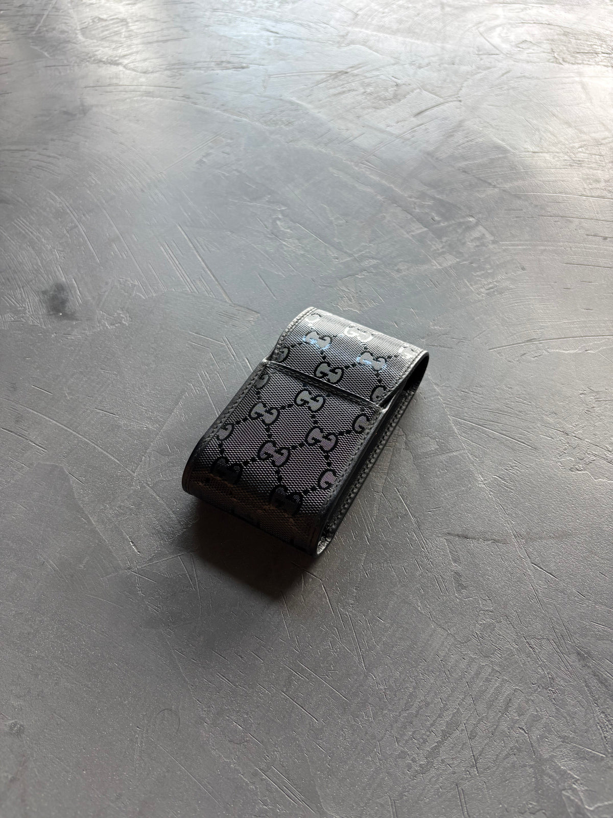 Black Nylon/Leather Cigarette Case