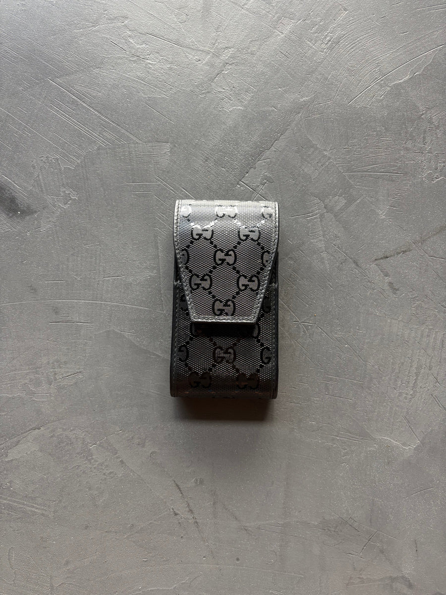 Black Nylon/Leather Cigarette Case