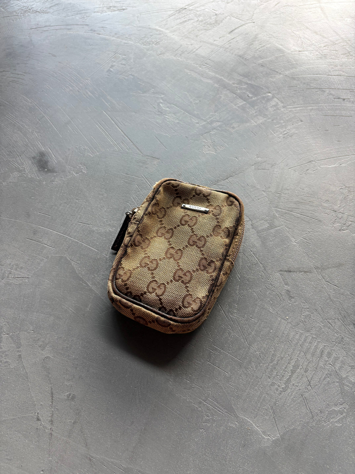 Canvas Cotton Beige Monogram Cigarette Pouch