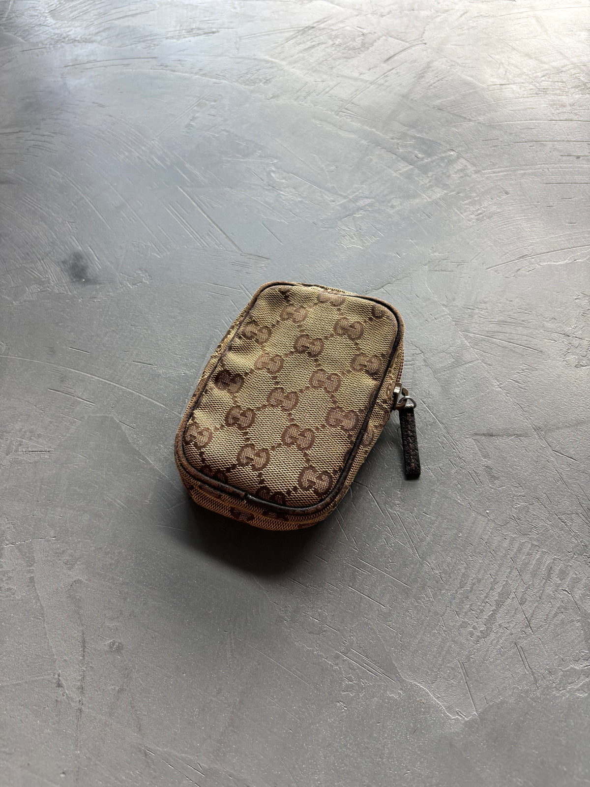 Canvas Cotton Beige Monogram Cigarette Pouch