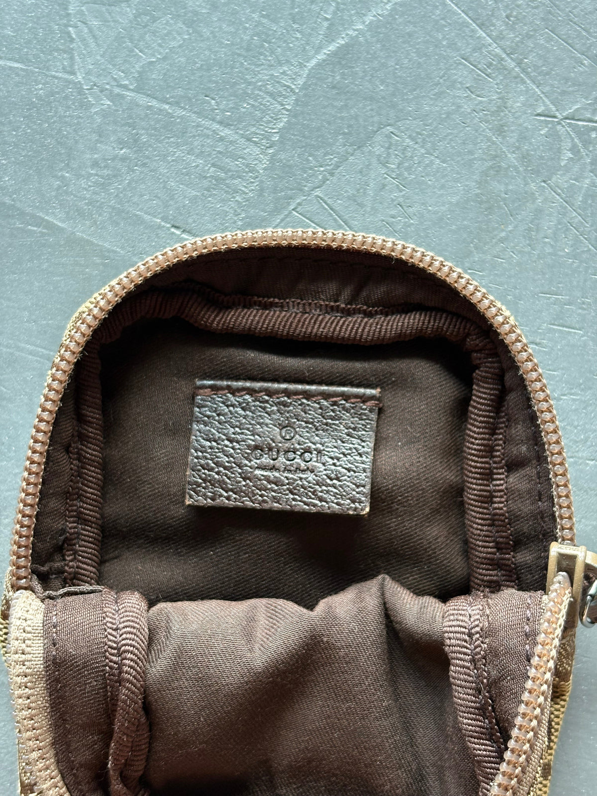Canvas Cotton Beige Monogram Cigarette Pouch