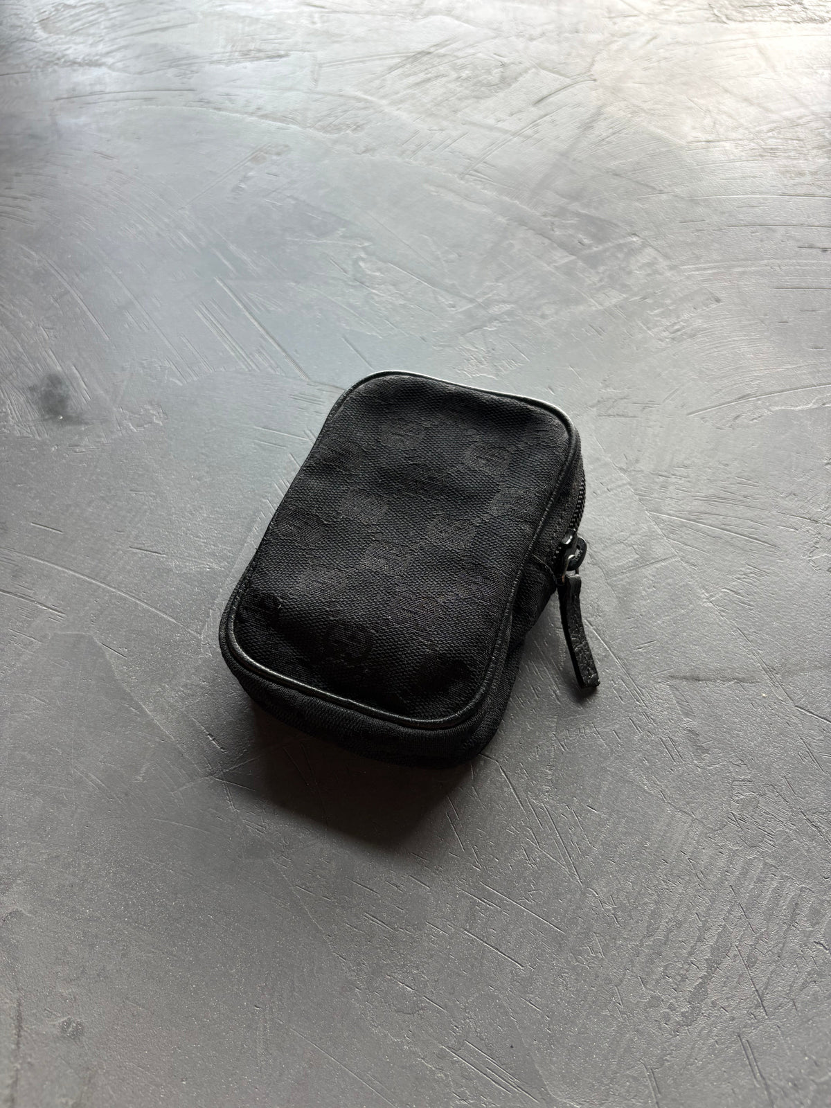 Canvas Cotton Black Monogram Cigarette Pouch