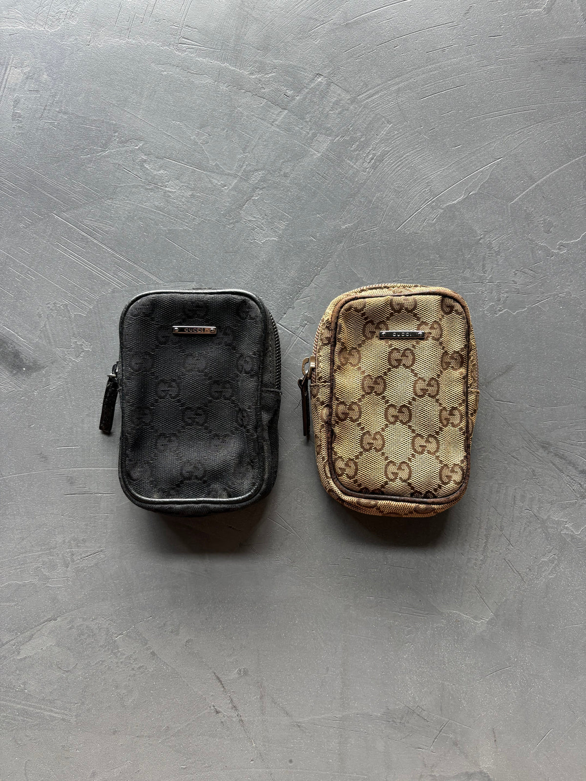 Canvas Cotton Black Monogram Cigarette Pouch