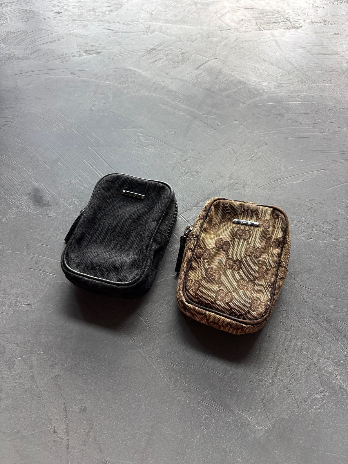 Canvas Cotton Black Monogram Cigarette Pouch