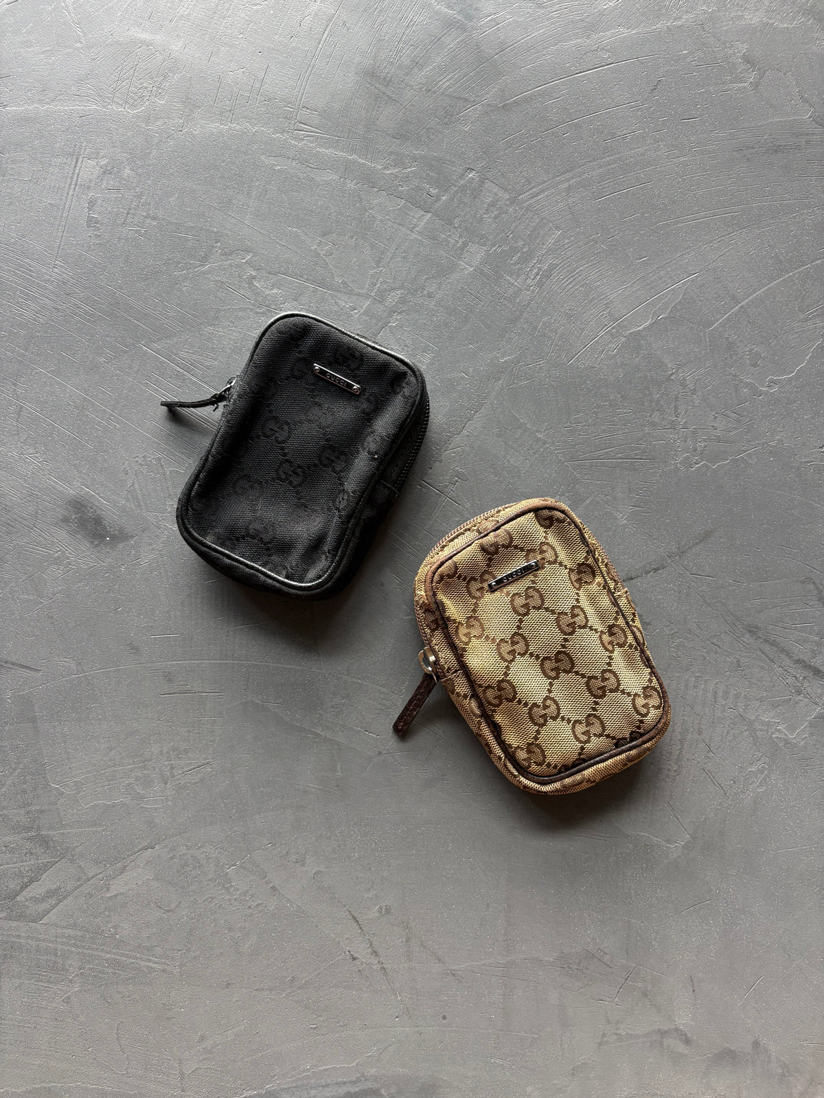 Canvas Cotton Black Monogram Cigarette Pouch
