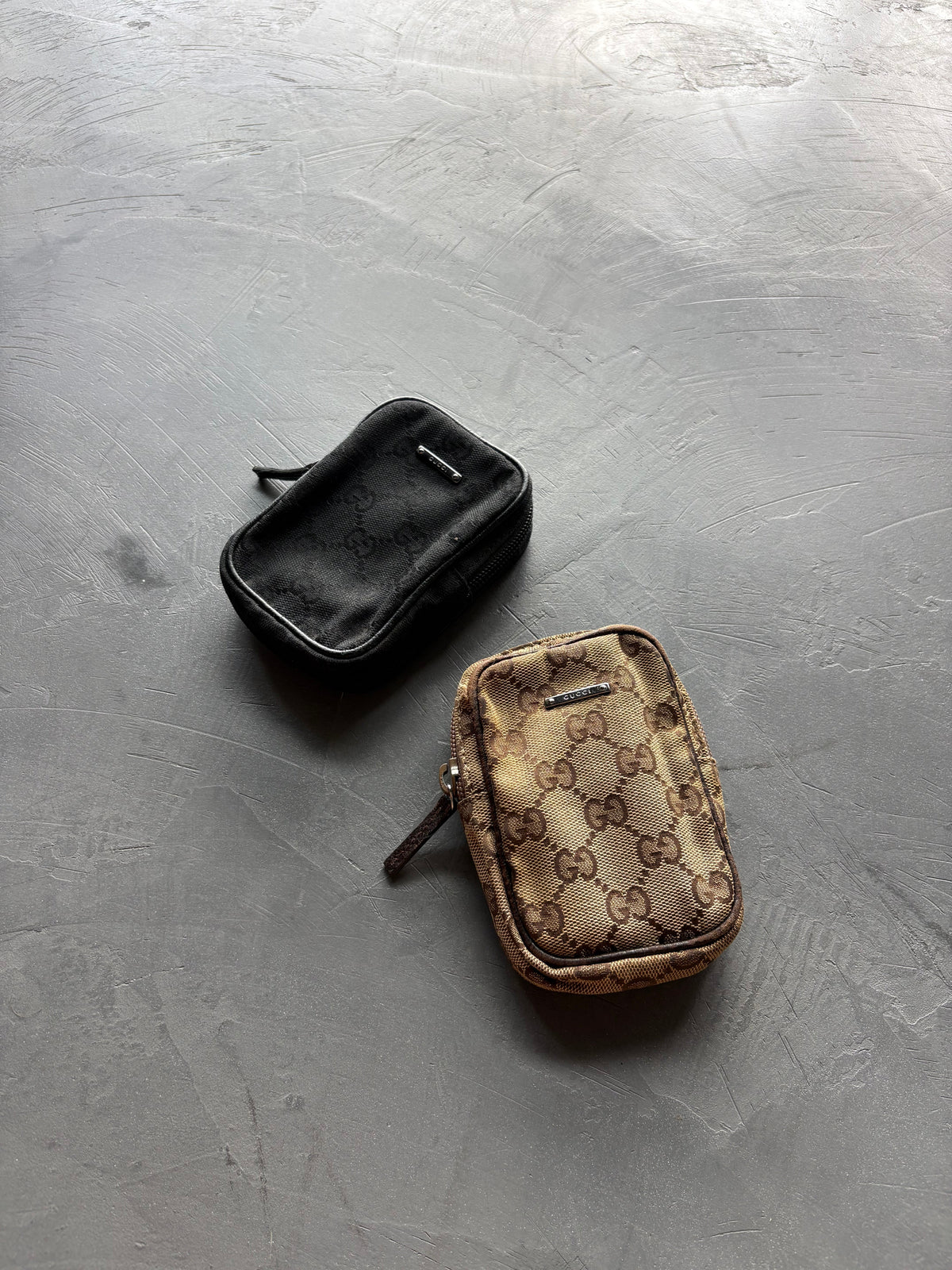 Canvas Cotton Black Monogram Cigarette Pouch