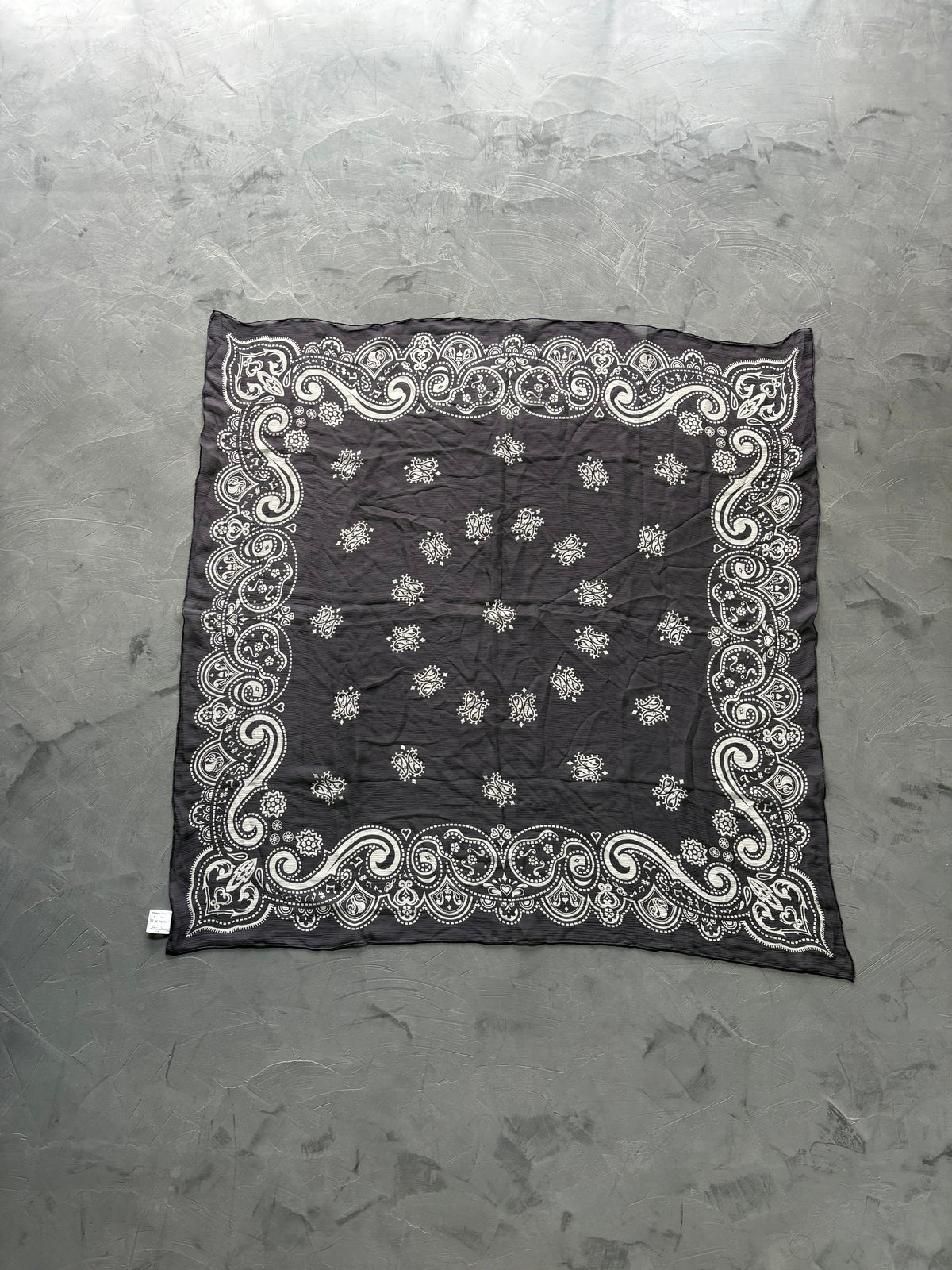 Silk Music Notes Bandana Scarf