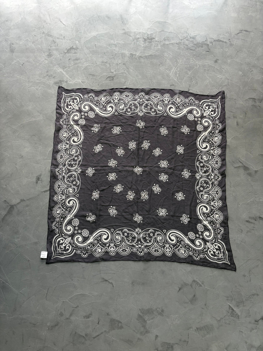 Silk Music Notes Bandana Scarf
