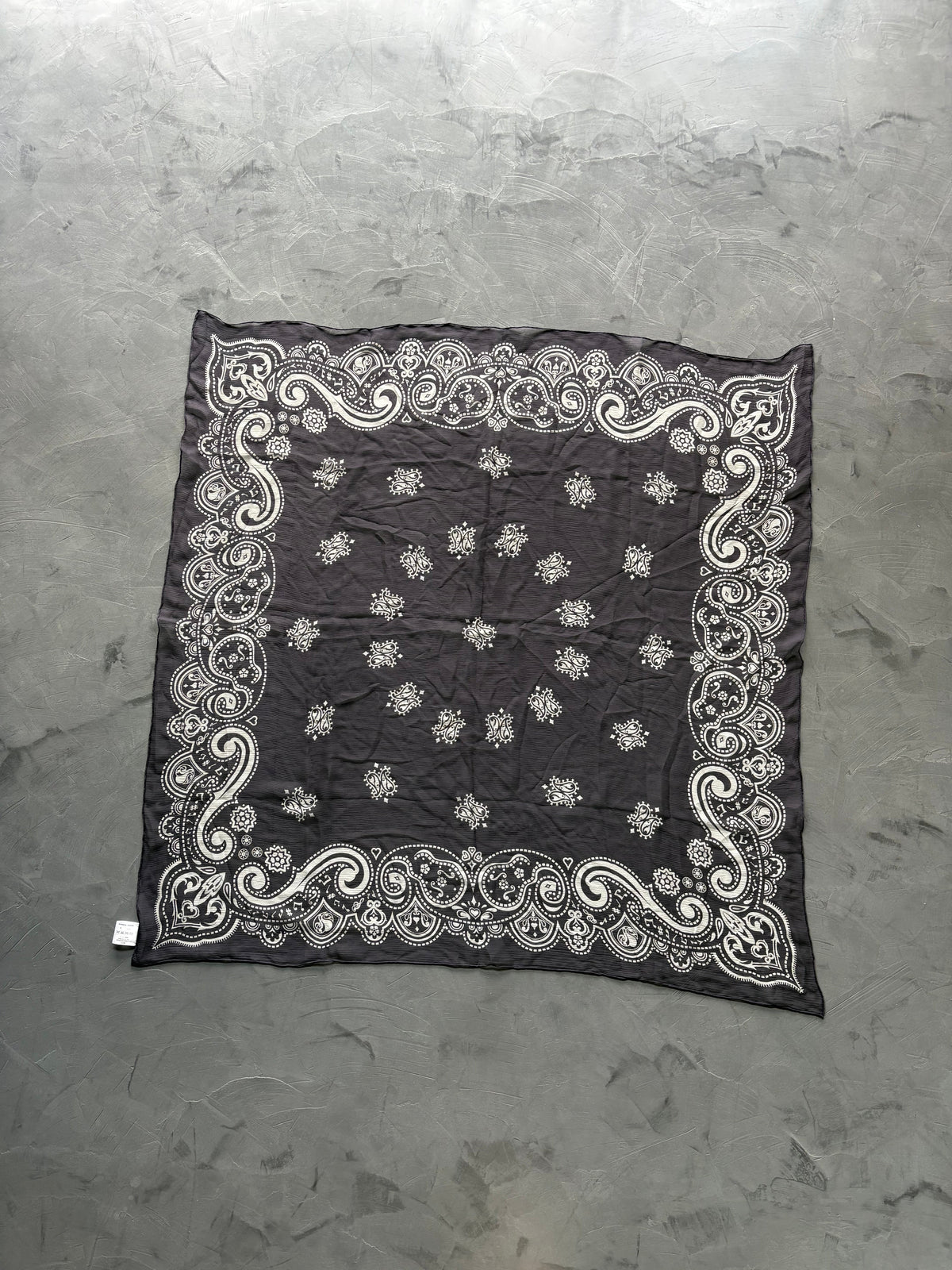 Silk Music Notes Bandana Scarf