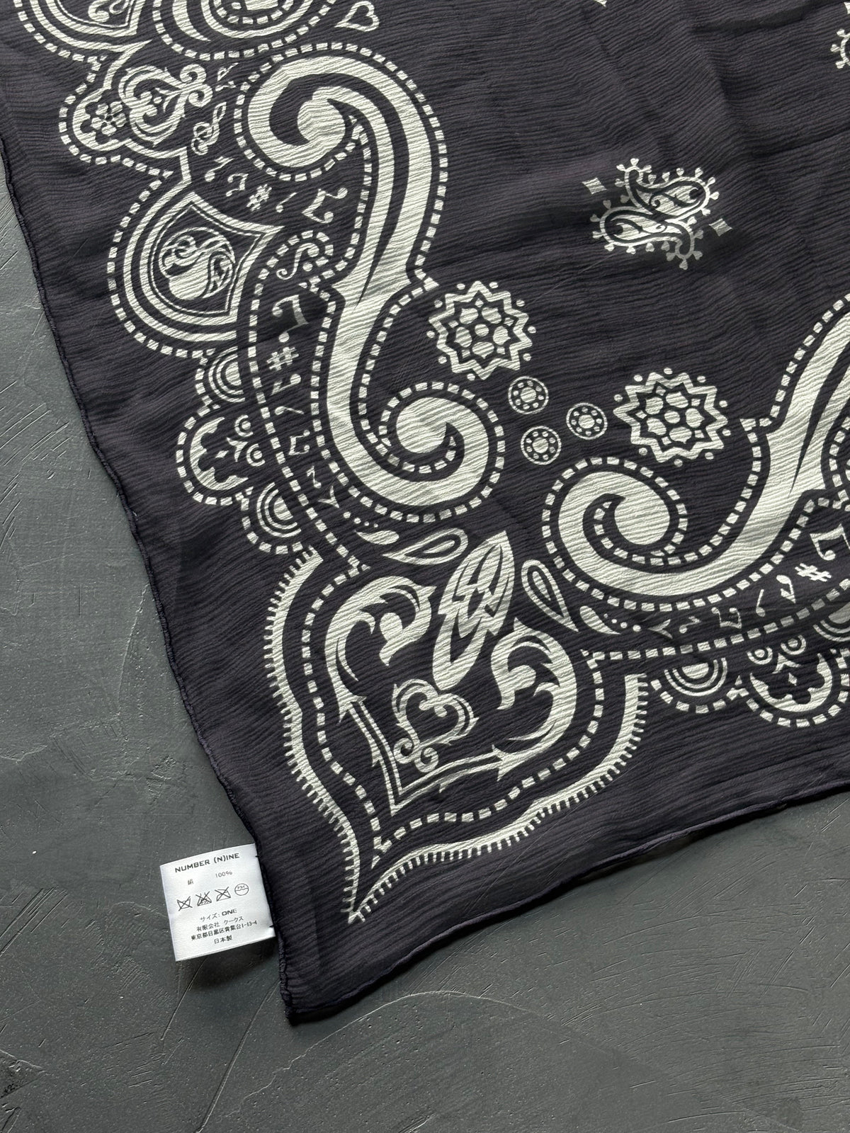 Silk Music Notes Bandana Scarf