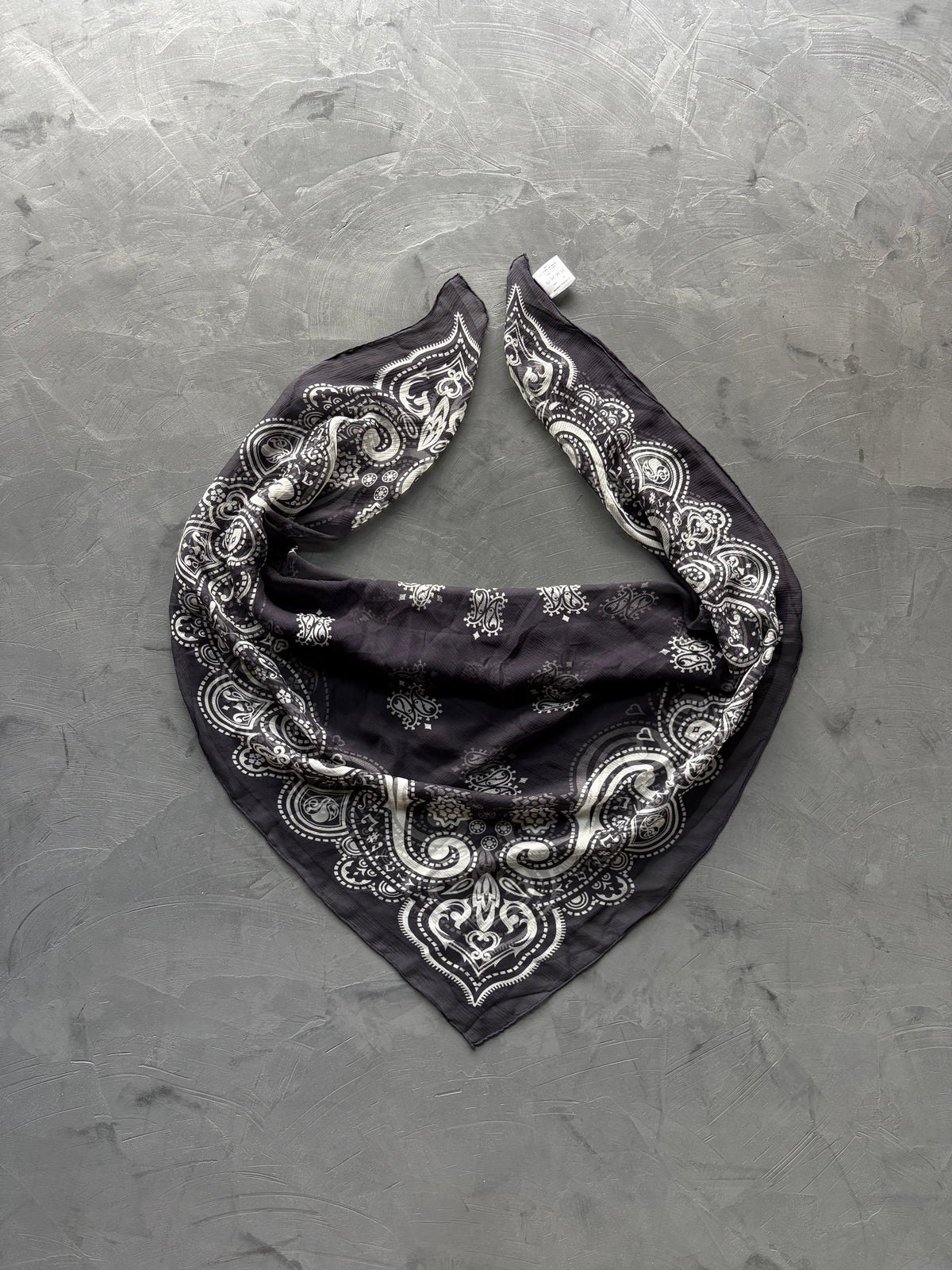 Silk Music Notes Bandana Scarf