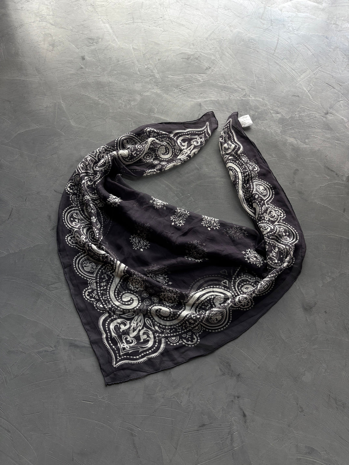 Silk Music Notes Bandana Scarf